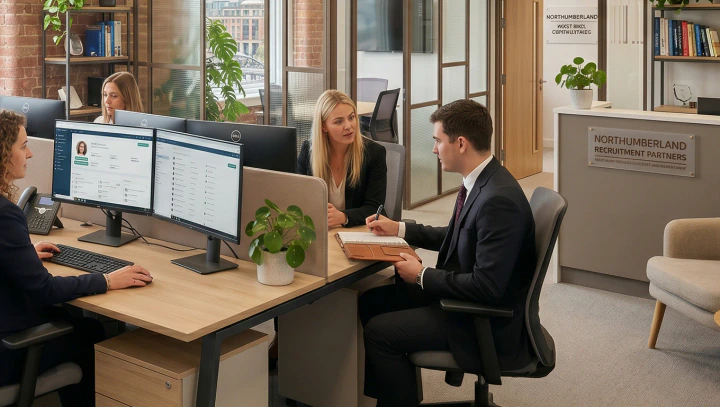 Office workspace representing a specialist recruitment business