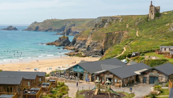 Holiday and leisure environment representing a lodge park business
